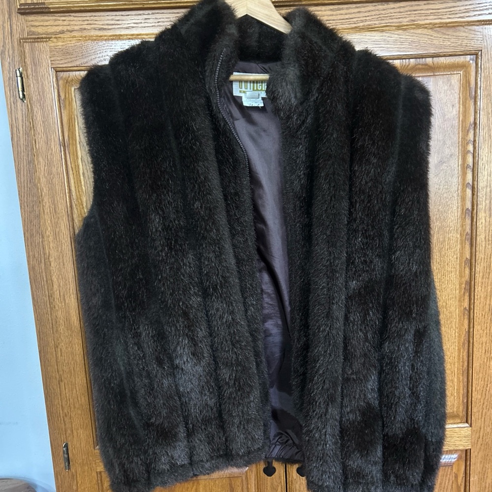 Duffel Outdoor Brown Fur Vest vintage